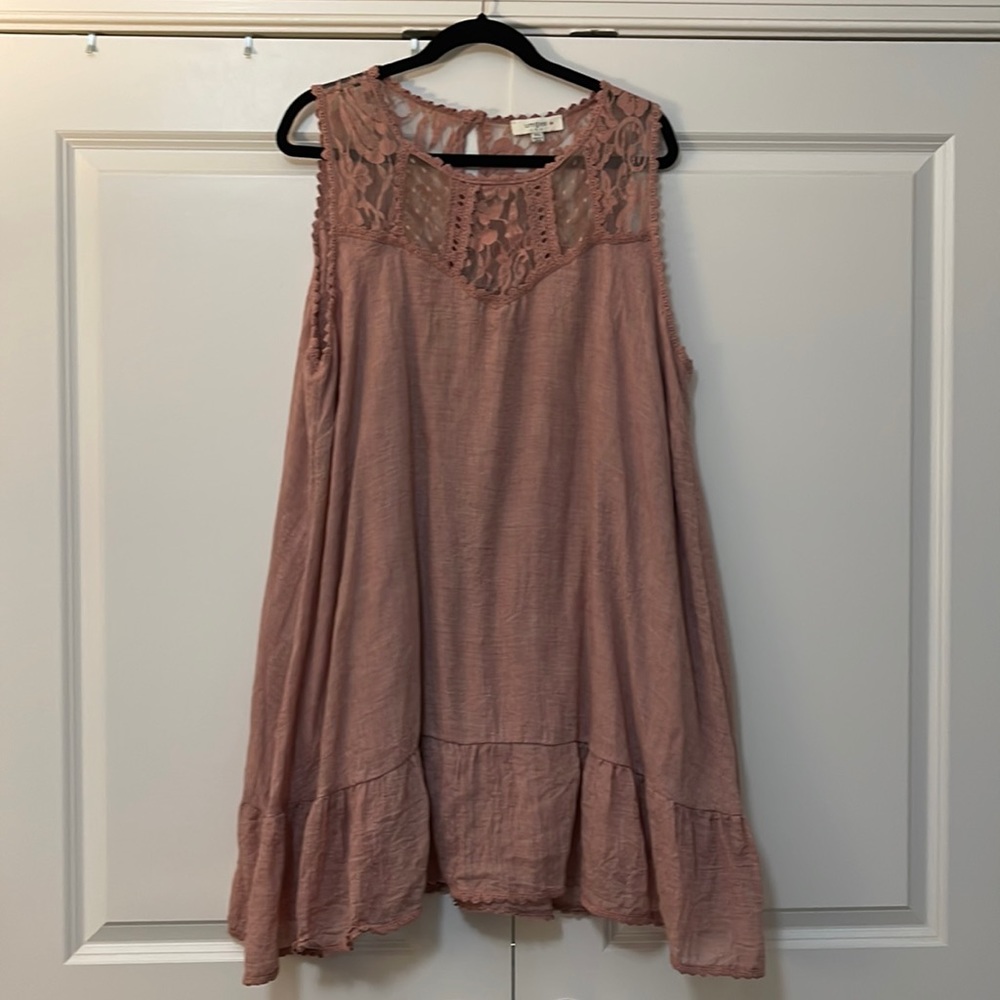 Umgee Lace Sleeveless Dress